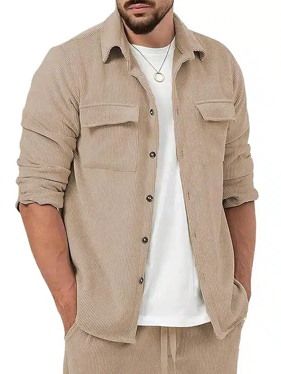Men Stylish Shirt (Rib-Shirt)